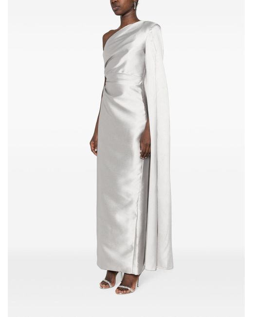 Solace London White Veya Maxi Dress