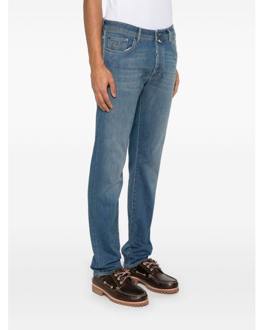 Jacob Cohen Blue Slim Bard Jeans for men
