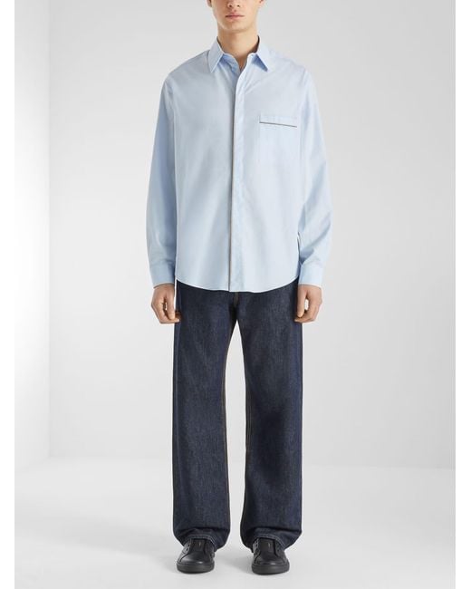 Fendi Blue Straight Jeans for men