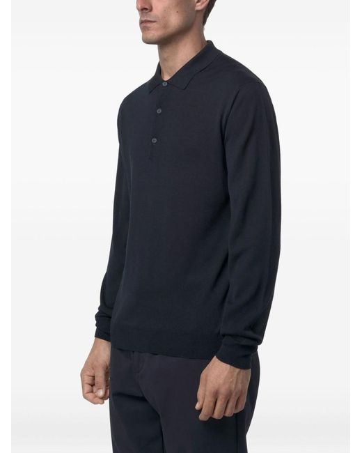 K-Way Blue Rey Merino Wool Blend Sweater for men