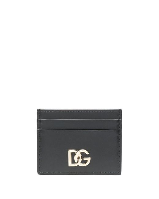 Dolce & Gabbana Black Leather Credit Card Case