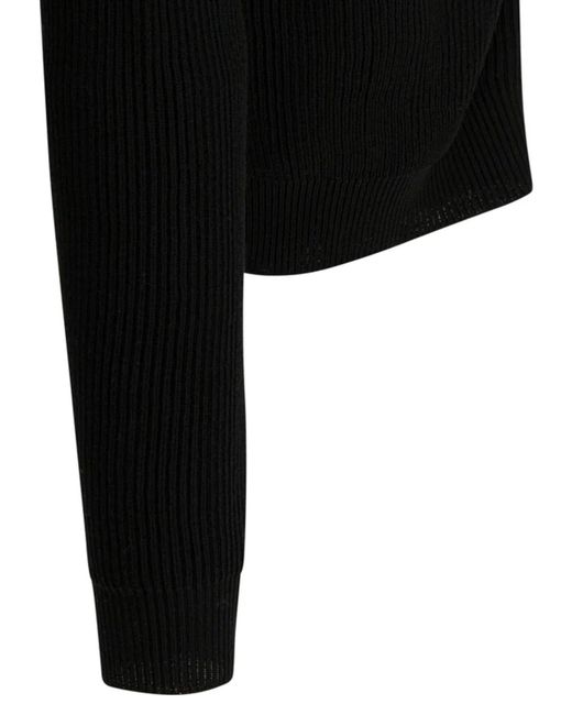 Rick Owens Black Wool Hoodie for men