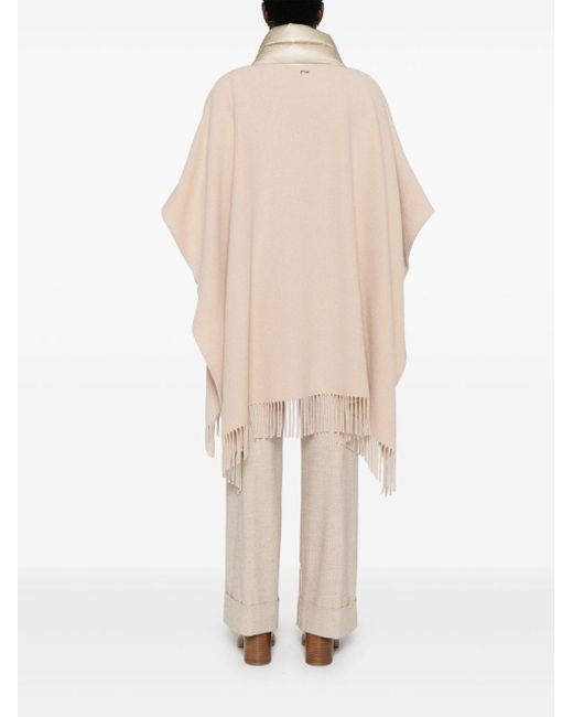 Herno Natural Wool And Nylon Cape