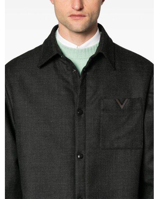 Valentino Black Jacket With Logo for men