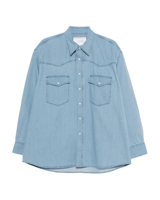 Studio Nicholson Blue Cotton Jeans for men