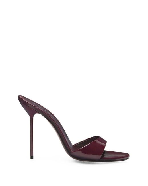 Paris Texas Red Lidia Patent Leather Mules