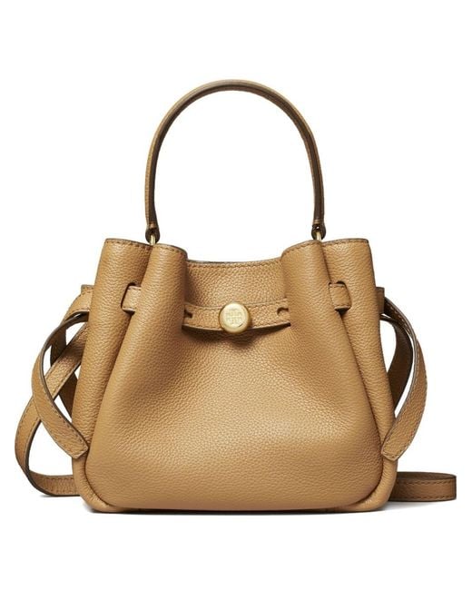 Borsa A Secchiello Mini di Tory Burch in Natural