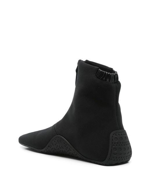 Alaïa Black Zipped Ankle Sneakers