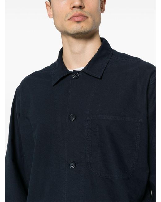 Polo Ralph Lauren Blue Cotton Shirt Jacket for men