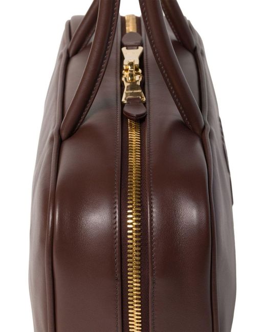 Miu Miu Brown Beau Large Leather Handbag