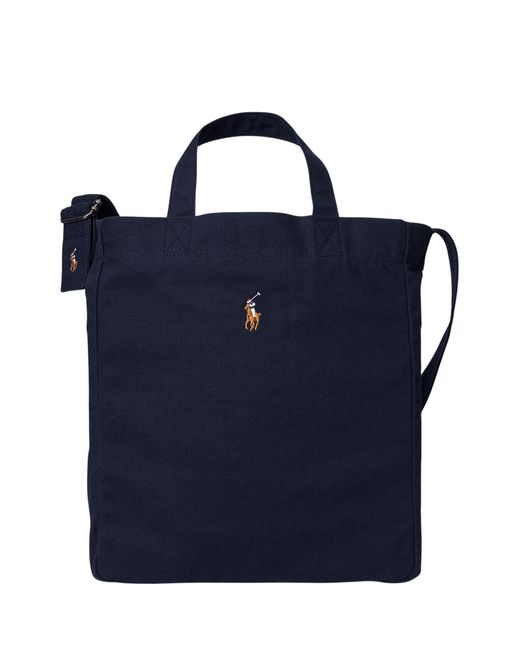 Polo Ralph Lauren Blue Canvas Shopper Tote Bag for men