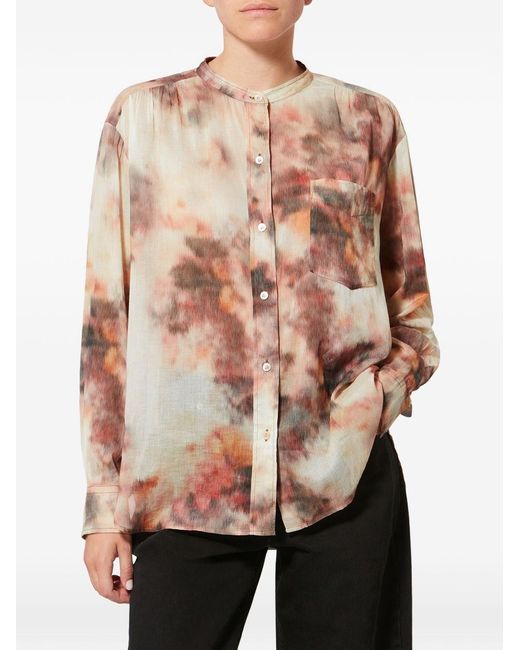 Isabel Marant Natural Mexika Printed Cotton Shirt