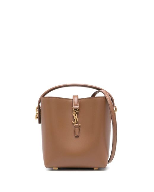 Borsa Le 37 Mini di Saint Laurent in Brown