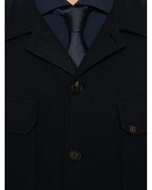 Tagliatore Blue Calvin Overshirt for men