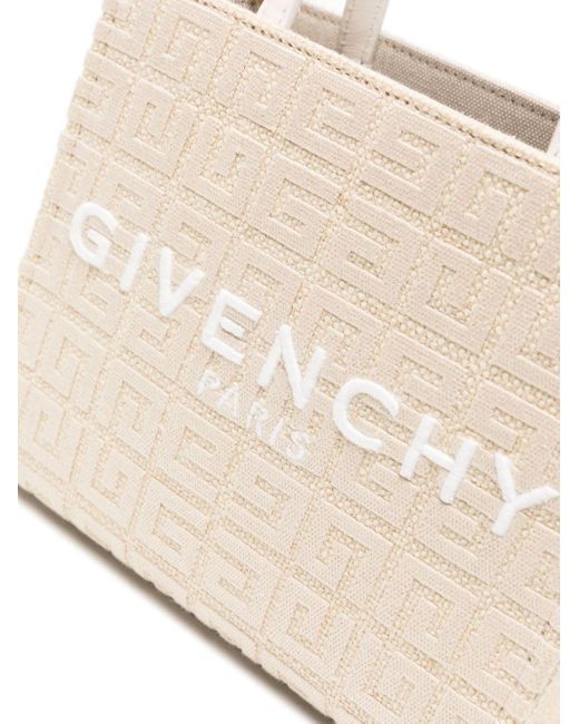 Givenchy Natural G-Tote Mini Juta Shopping Bag