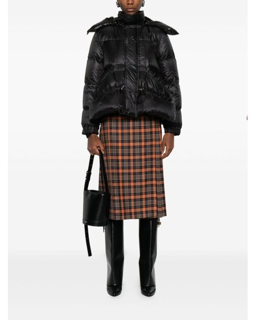 Sacai Black Nylon Puffer Down Jacket