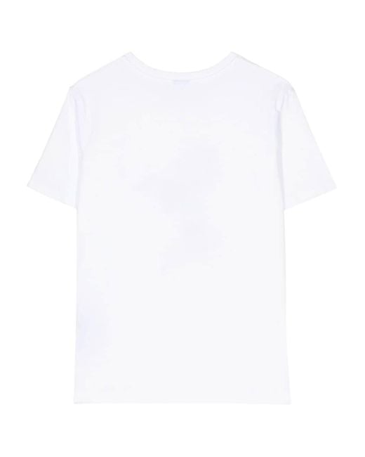 PS by Paul Smith White Illustration-style Print T-shirt