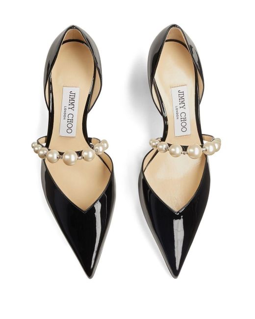 Jimmy Choo Black Aurelie 65 Patent Leather Pumps