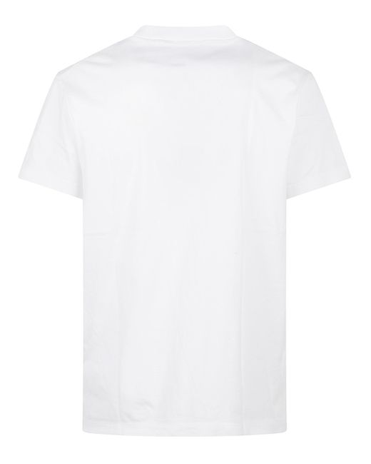 DSquared² White Cotton Tee With Subtle Logo Detail for men