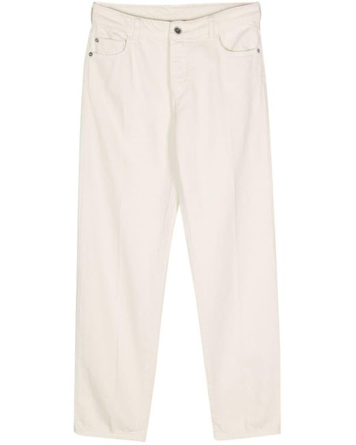 Emporio Armani White Cotton Trousers