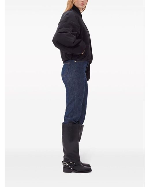 Ganni Black Overszied Short Bomber Jacket
