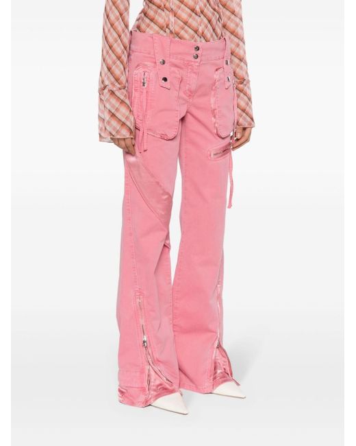 Blumarine Pink Cotton Trousers