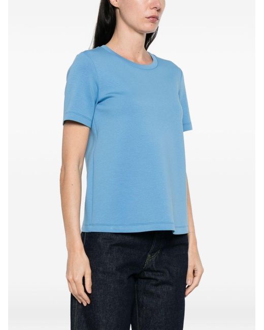 Max Mara Blue Max Mara Logo Cotton T-Shirt