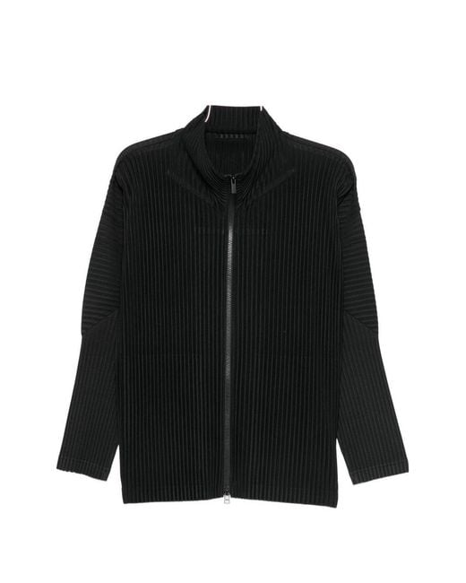 Homme Plissé Issey Miyake Black Pleated Shirt for men