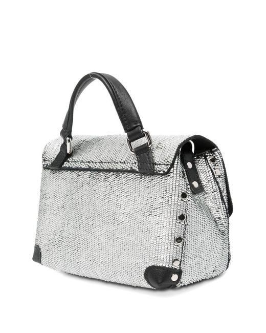 Zanellato White Postina Cbi Baby Leather Handbag