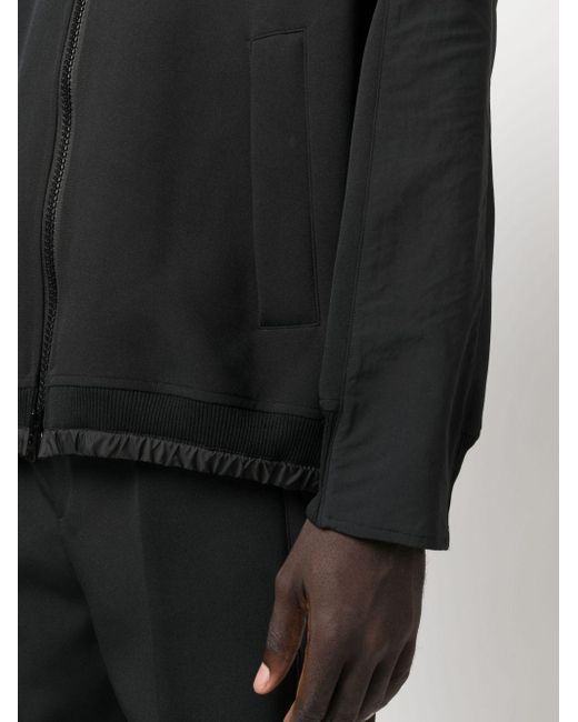 Sacai Black High-neck Zip-up Jacket for men