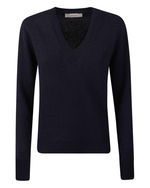 Jucca Blue V-Neck Pullover