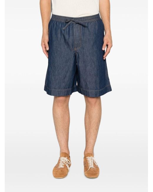 Loewe Blue Anagram Denim Shorts for men