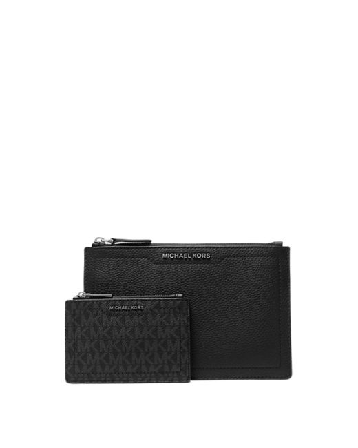 Michael Kors Black Hudson Logo Document Holder for men