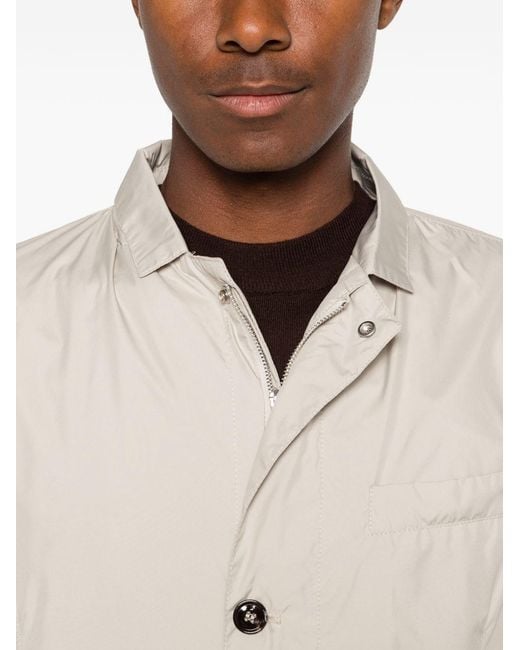Heskimo White Overshirt With Logo for men