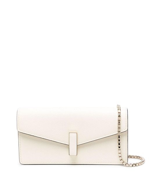 Valextra Natural Iside Leather Clutch