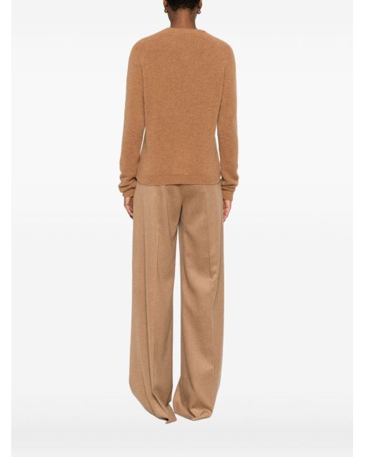 Base London Brown Wool Crewneck Sweater