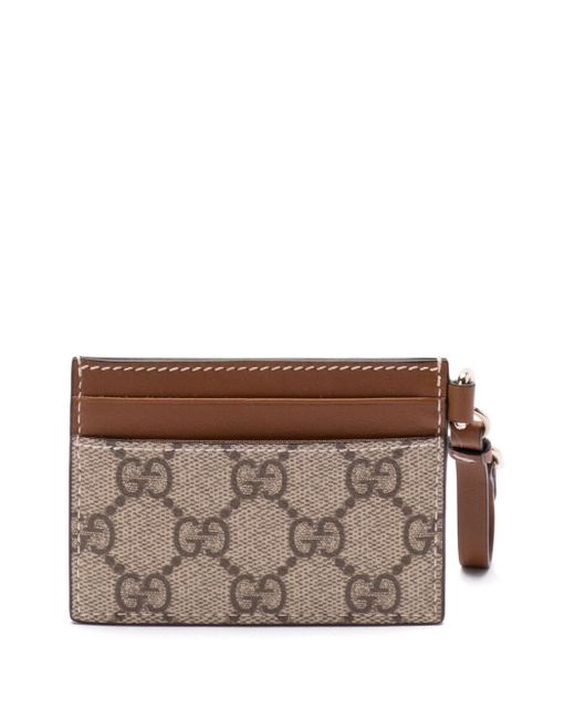 Porta Carte Gg Emblem- Donna di Gucci in Brown