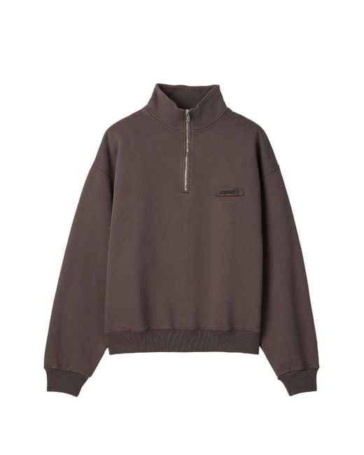 Jacquemus Brown Le Camionneur Cotton Sweatshirt for men