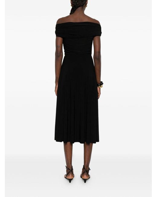 Norma Kamali Black Midi Dress