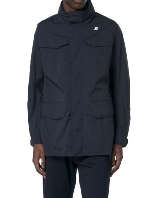 K-Way Blue Manuel Jacket for men