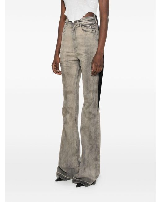 Rick Owens Gray Bootcut Denim Jeans