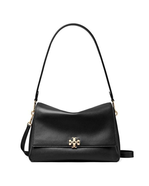 Tory Burch Black Charlie Leather Shoulder Bag