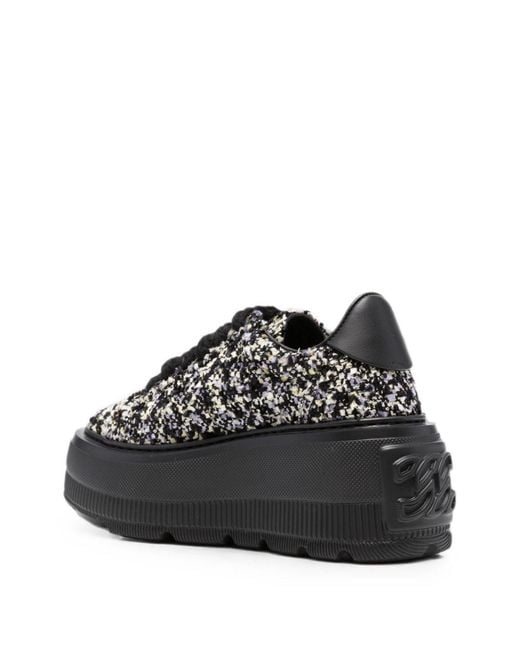 Casadei Black Nexus Bouclé Sneakers
