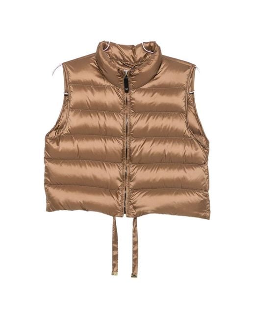 Max Mara Brown Down Vest