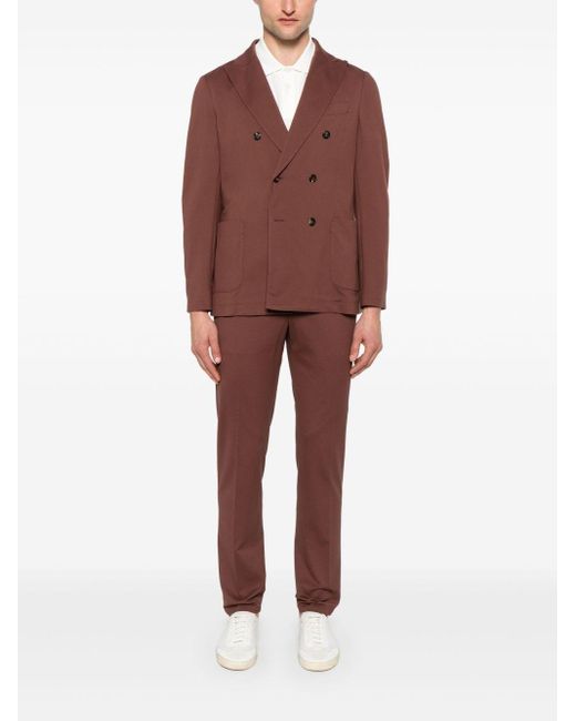 Circolo 1901 Brown Cotton Double-Breasted Jacket for men