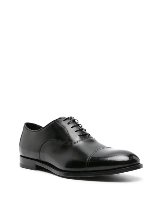 Doucal's Black Shoe With Logo for men