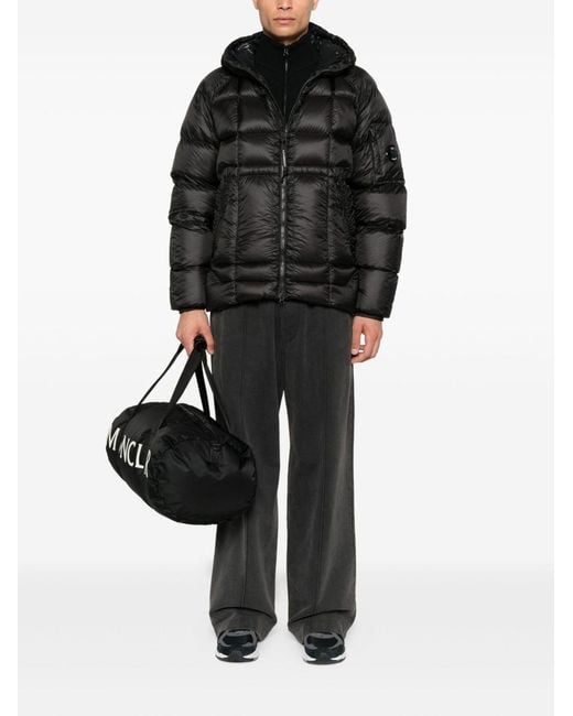 C P Company Black Short Down Jacket for men