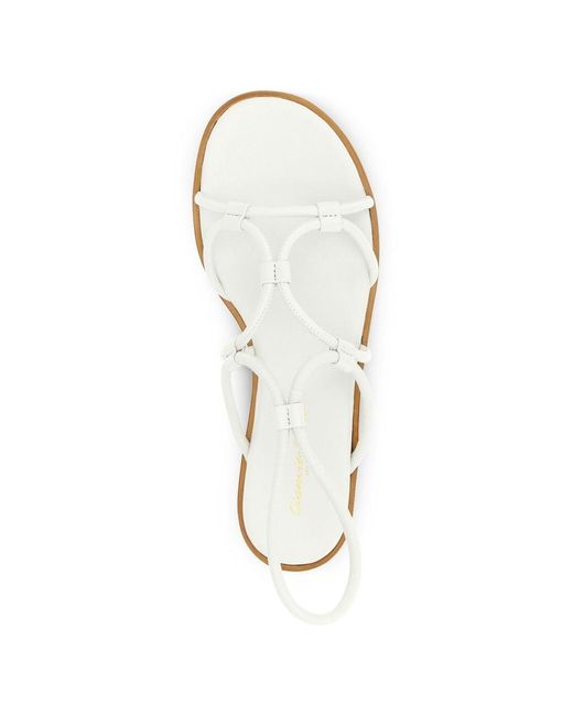 Gianvito Rossi White Leather Flat Sandals
