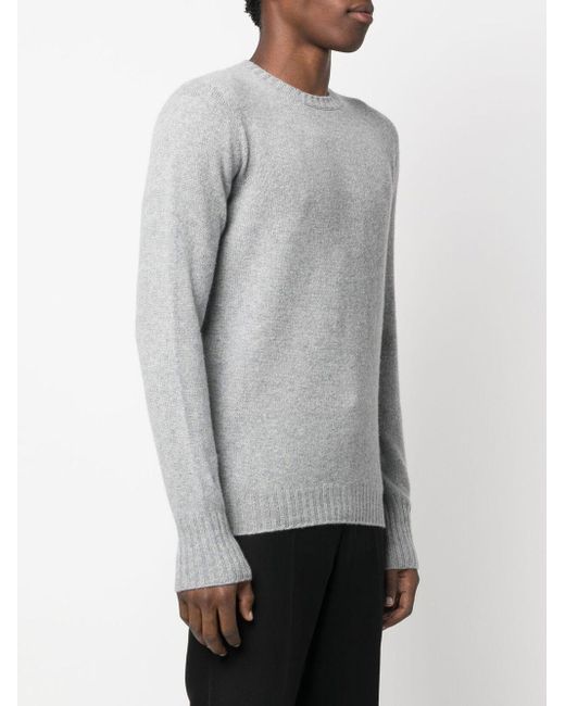 Drumohr Gray Round Neck Long Sleeves Sweather for men