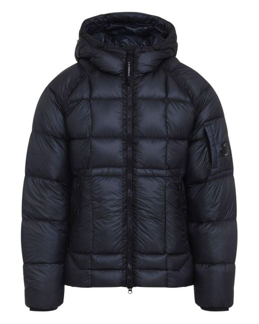 C P Company Blue Short Down Jacket for men